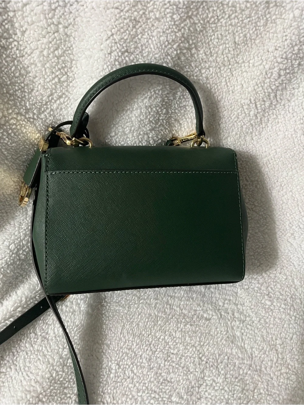 Michael Kors Ava Extra Small Crossbody Bag In Forest Green